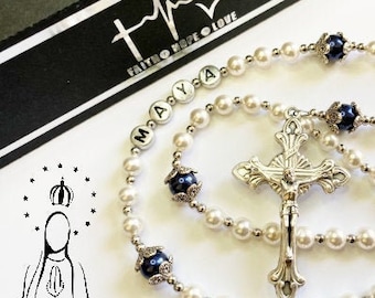 Personalized Rosary | Custom Rosary | Baptism Rosary | First Communion Rosary | Handmade Rosary |  Catholic Rosary