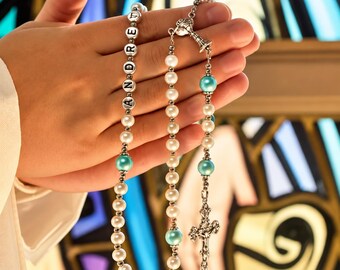 Personalized Rosary | Custom Rosary | Baptism Rosary | First Communion Rosary | Handmade Rosary |  Catholic Rosary