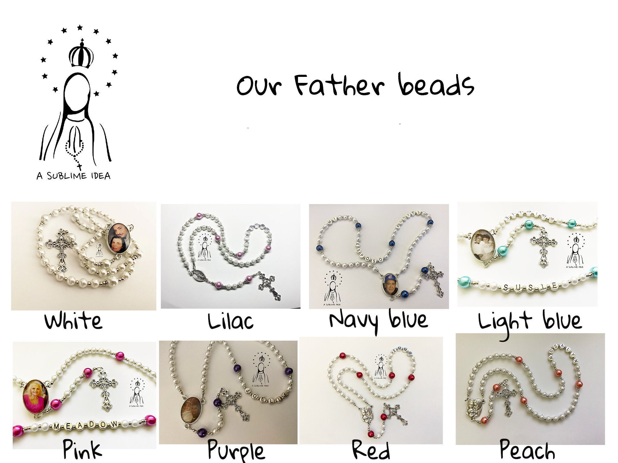 Personalized Rosary | Custom Rosary | Baptism Rosary | First Communion Rosary | Handmade Rosary |  Catholic Rosary