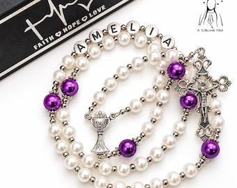 Personalized Rosary | Custom Rosary | Baptism Rosary | First Communion Rosary | Handmade Rosary |  Catholic Rosary