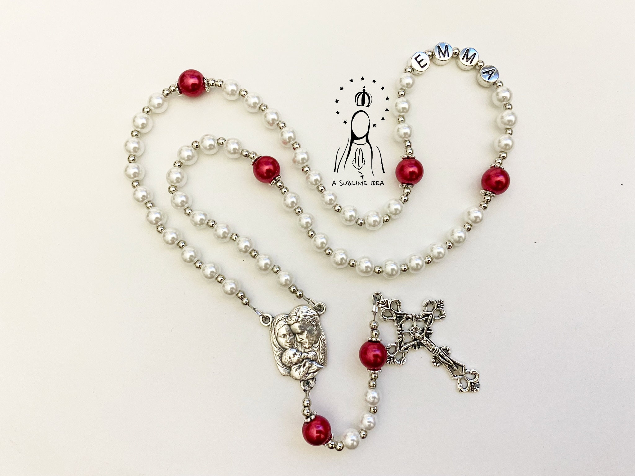 Personalized Rosary | Custom Rosary | Baptism Rosary | First Communion Rosary | Handmade Rosary |  Catholic Rosary