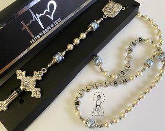 Personalized Rosary | Custom Rosary | Baptism Rosary | First Communion Rosary | Handmade Rosary |  Catholic Rosary