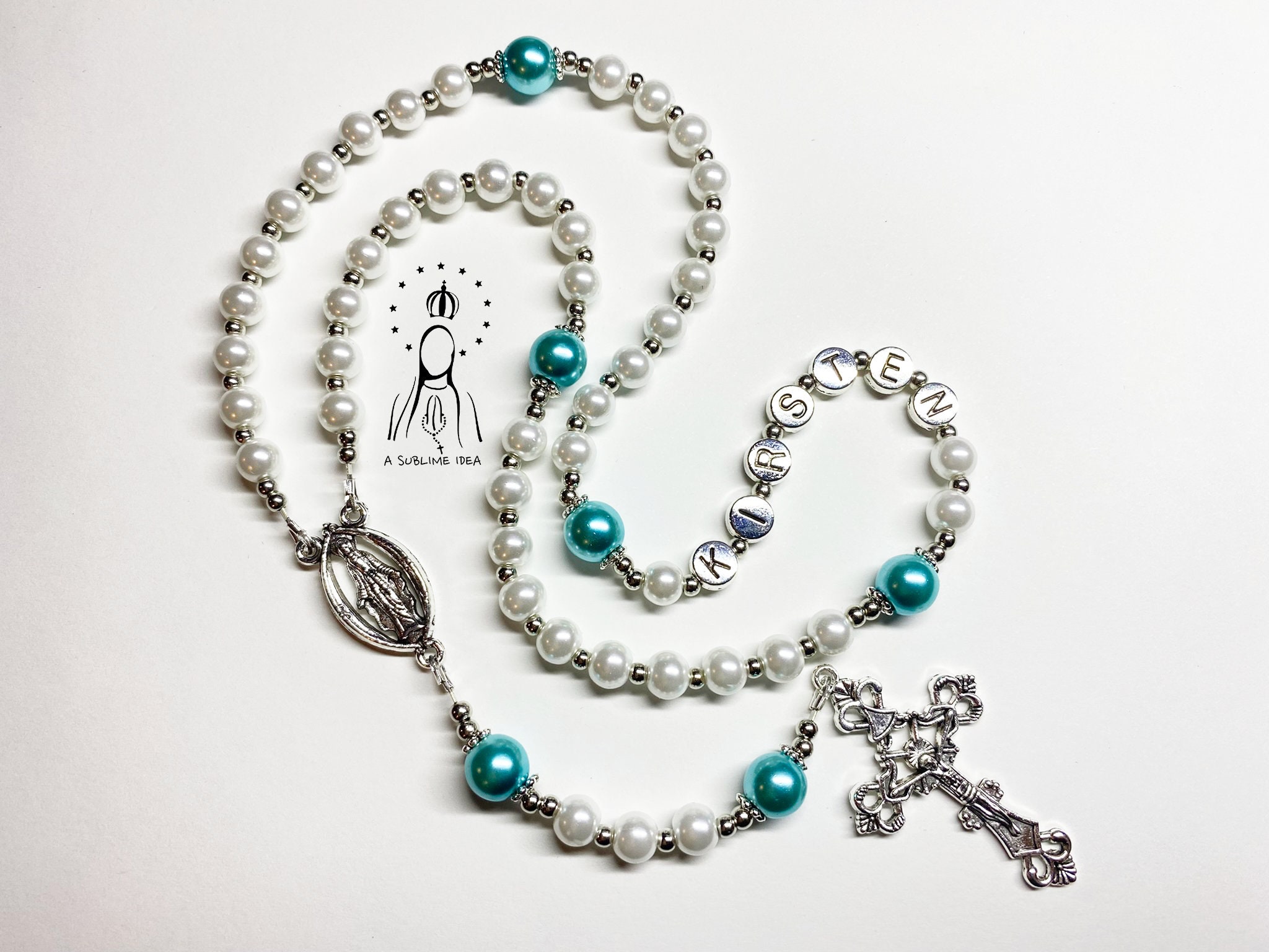 Personalized Rosary | Custom Rosary | Baptism Rosary | First Communion Rosary | Handmade Rosary |  Catholic Rosary