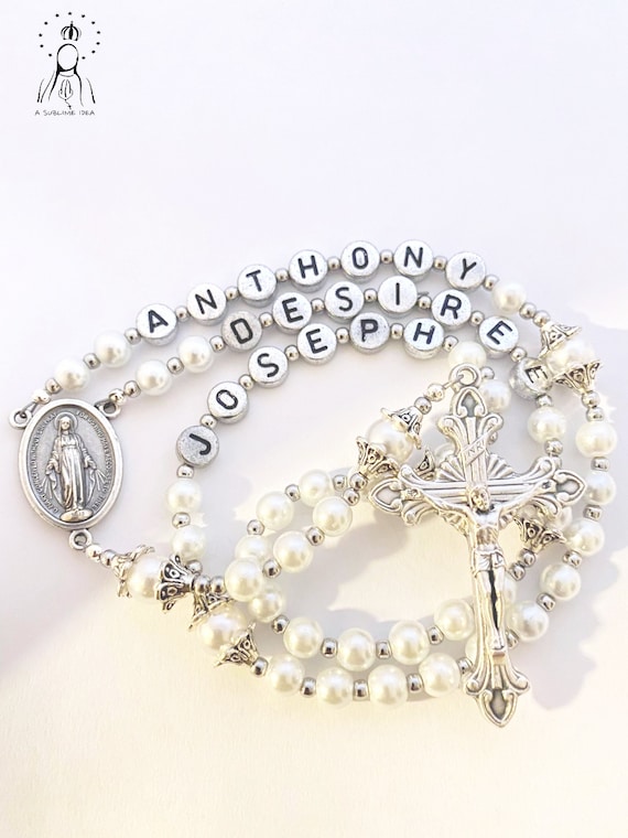 Personalized Rosary | Custom Rosary | Baptism Rosary | First Communion Rosary | Handmade Rosary |  Catholic Rosary