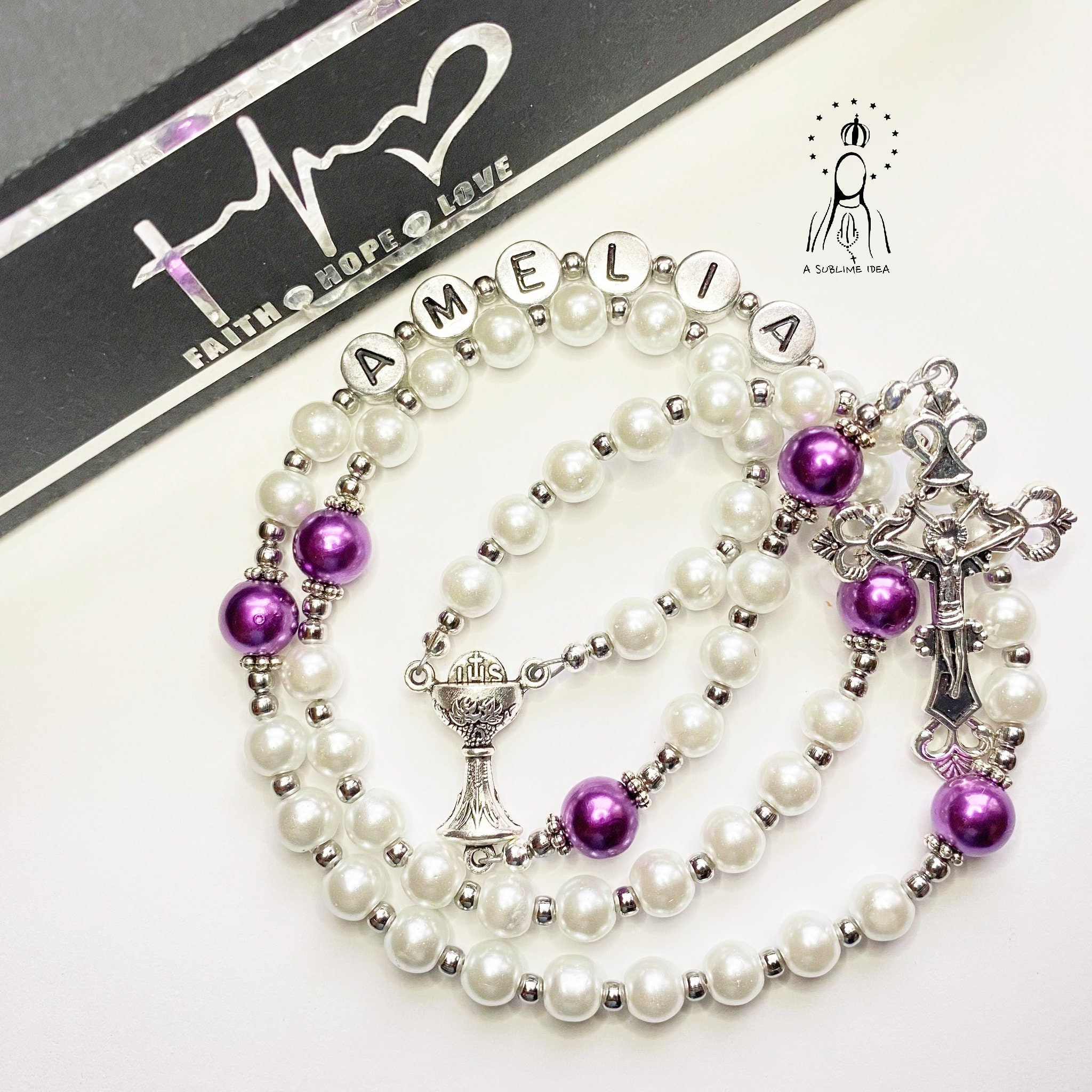 Personalized Rosary | Custom Rosary | Baptism Rosary | First Communion Rosary | Handmade Rosary |  Catholic Rosary