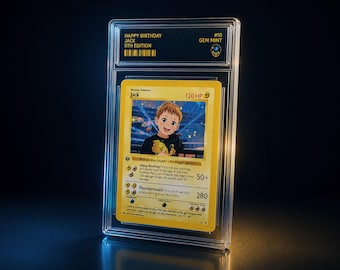 Personalized Custom Poke Card - Anime style character