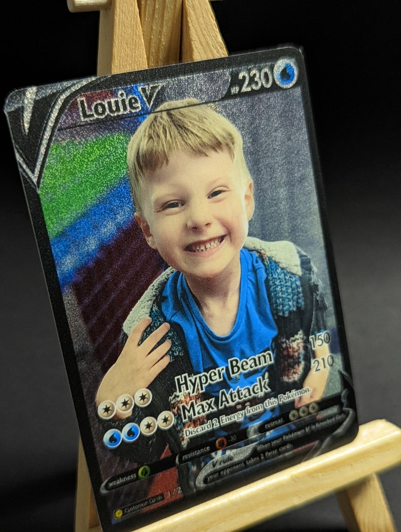 Personalized Custom Pokémon Card Etsy