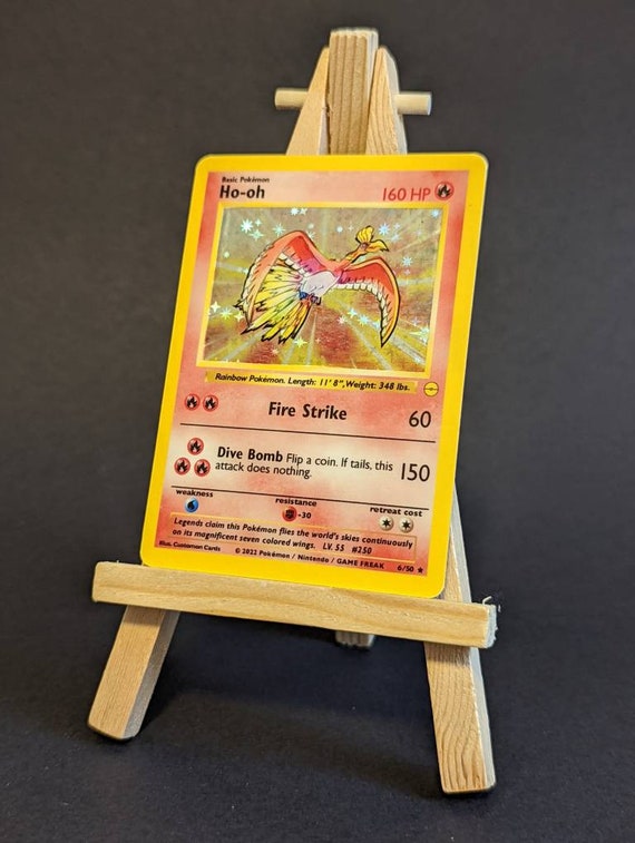 Hooh Base Set Style Custom Pokémon Card Etsy