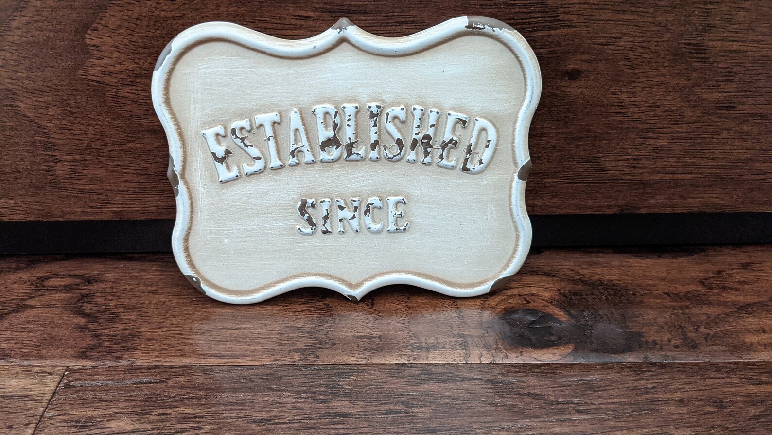 Metal Established Since Sign With Magnet Rustic Vintage Man - Etsy
