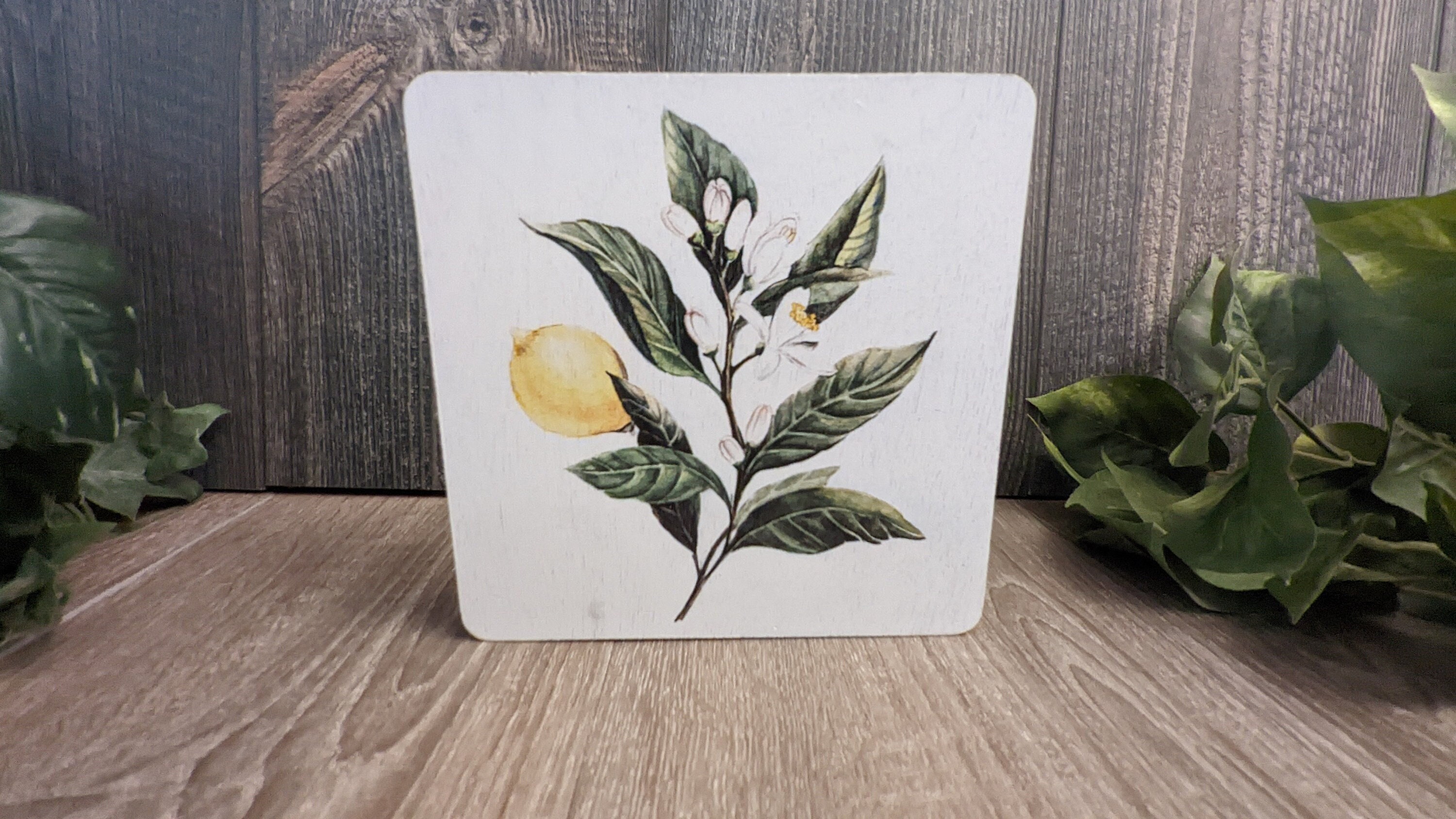 Lemon Decor | Lemon Sign | Fruit Sign | Kitchen Self Sitter | Summer ...