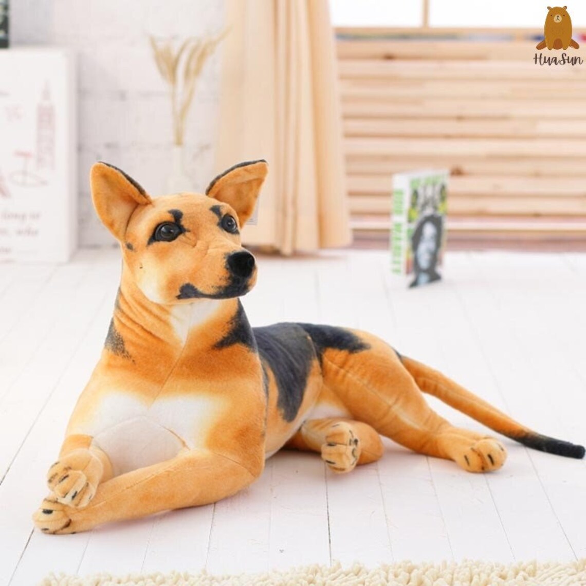 3090cm Giant Plush Dog Toy Realistic Soft Stuffed Animals Etsy