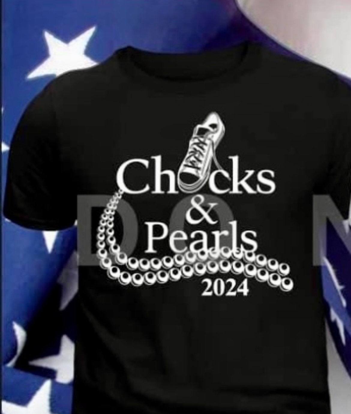 Kamala Harris Chucks and Pearls 2024 T-shirts - Etsy