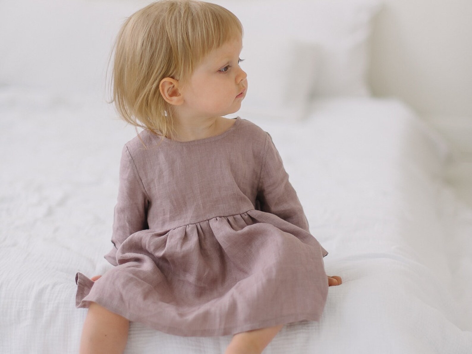 Baby Linen Dress Toddler Linen Dress Rustic Dress Etsy