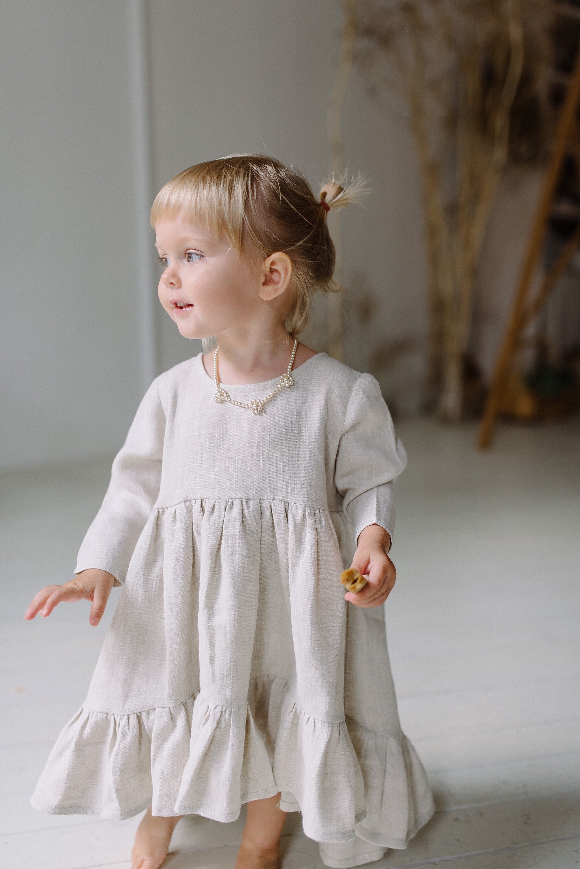 Linen Toddler Dress Baby Girl Clothes Boho Flower Girl Dress Etsy UK