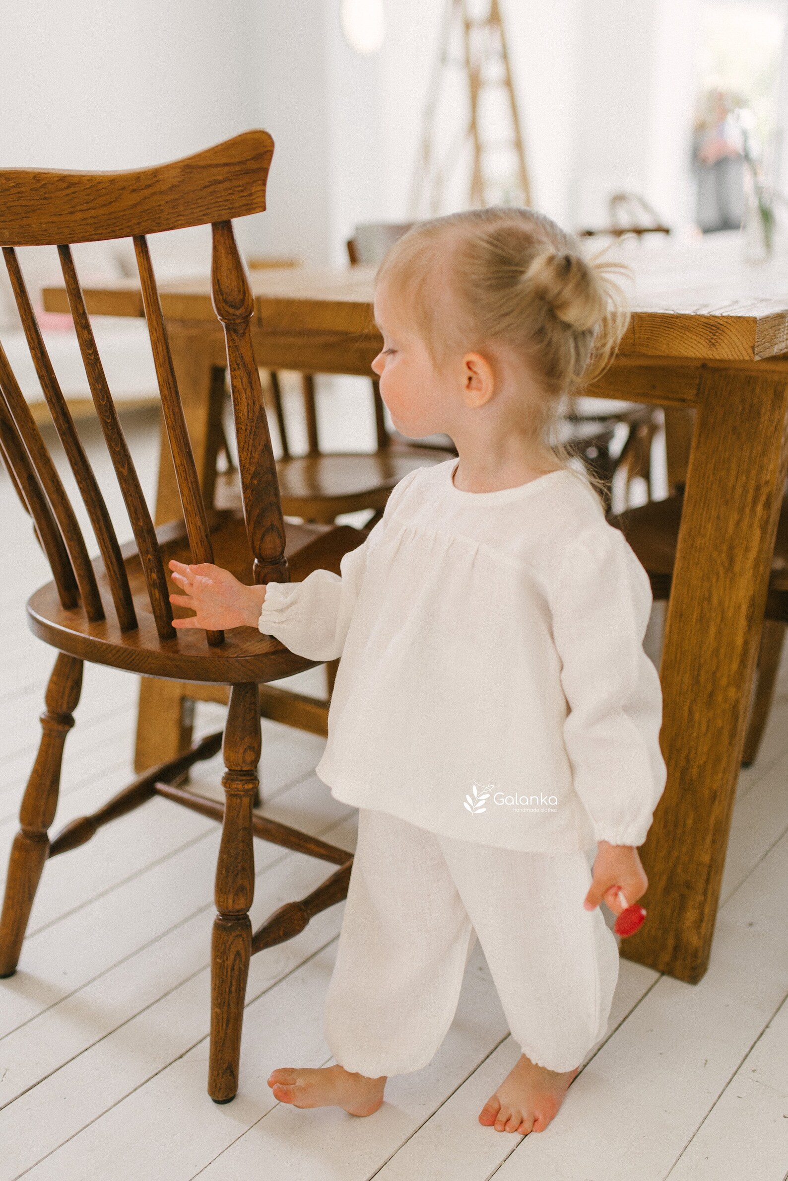 Linen Pants and Shirt for Girl Organic Baby Clothes Etsy