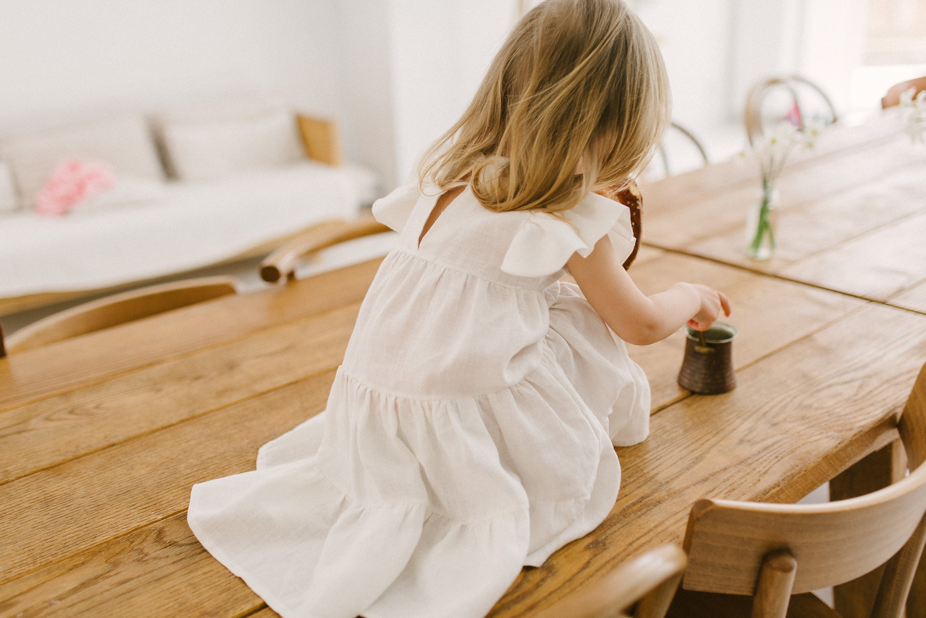 rustic baby dress