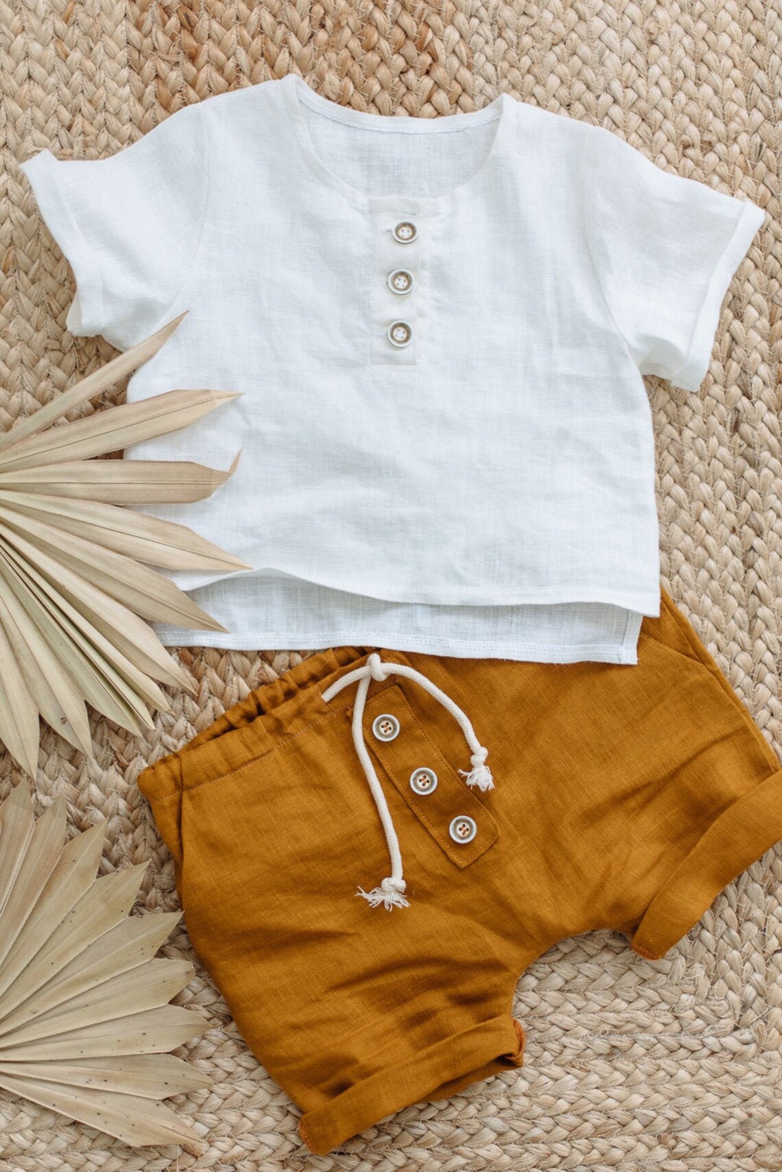 Linen Boy Short Sleeve Shirt Linen Toddler Shirt Baby Boy Etsy