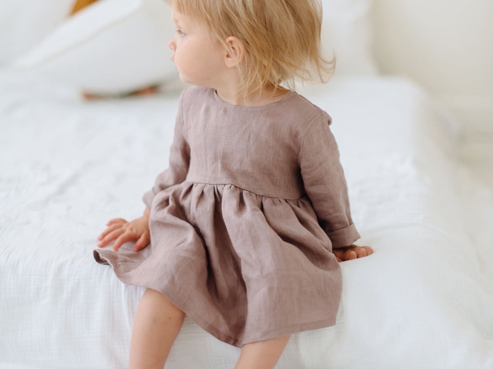 Baby Linen Dress Toddler Linen Dress Rustic Dress Etsy