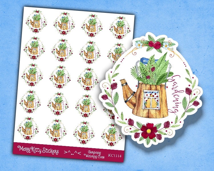 Pegatinas de jardinería Pegatinas de planificador de | Etsy