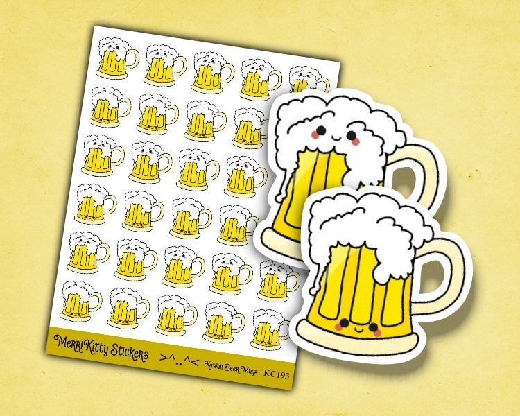 Decorative Planner Stickers Beer Stein Icon Stickers Stickers Stickers ...