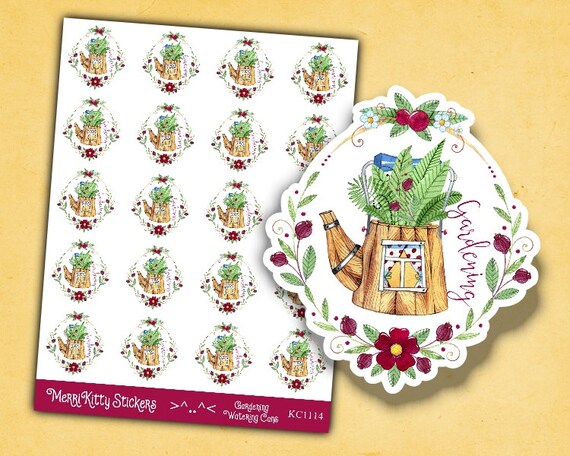Pegatinas de jardinería Pegatinas de planificador de | Etsy