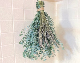 Deluxe Fresh Eucalyptus Lavender Shower Bundle, Eucalyptus Shower Plant, Eucalyptus Shower Bundle,  Eucalyptus Plant, Fresh Eucalyptus