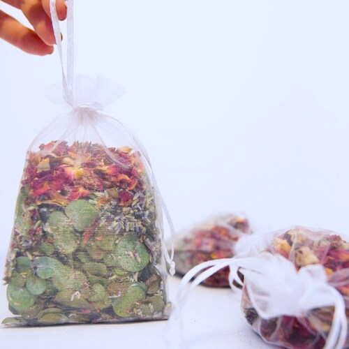Eucalyptus Shower / Bath Pouches Set of 3 Etsy