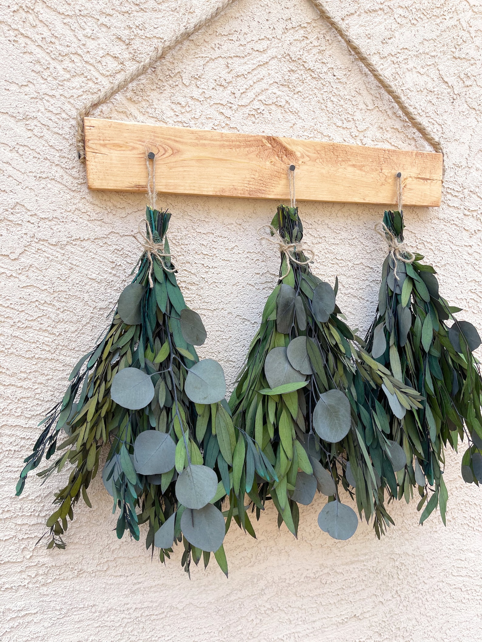 16 Preserved Eucalyptus Wall Hanging Eucalyptus Wall Etsy