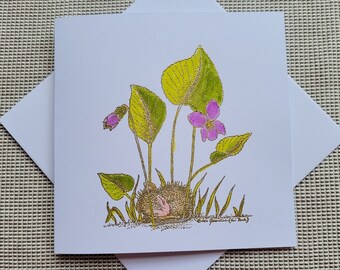Card - Animals - Mouse Sleeping