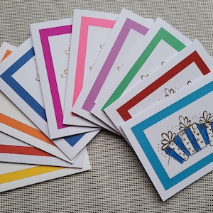 Card - Birthday - Gift Boxes/Border