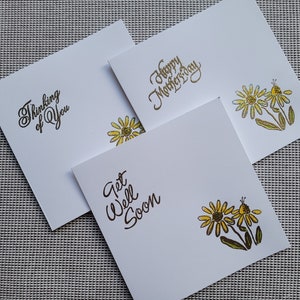 Card/Packet - Three Assorted Messages - Daisy (3 Assorted Messages)
