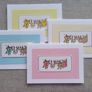 Card - Baby - Clothesline