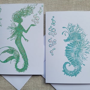 Card - Mythical - Under the Sea (Althea Merlady & Sebastian Seahorse)