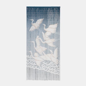 White Stork Beaded Curtain - Closets, Room Dividers, Home Decor, Handcrafted Artistry with a Unique, Nature-Inspired Design (79&#39;&#39;Lx36&#39;&#39;W)