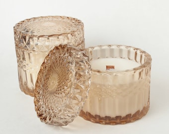 Flora Luxe Crystal Vessel Candles