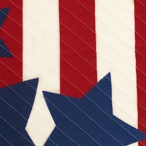 Stars and Stripes Modern Table Runner Pattern | Instant PDF Download ...