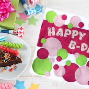 Alles Gute zum Geburtstag Kreise modernes Schnittmuster mit einer CRICUT Maschine / PDF sofortiger Download / Wandbehang oder Tischdekoration / klare Schritte