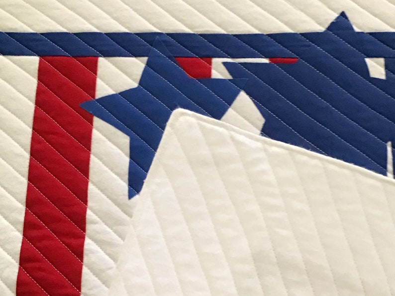 Stars and Stripes Modern Table Runner Pattern | Instant PDF Download ...
