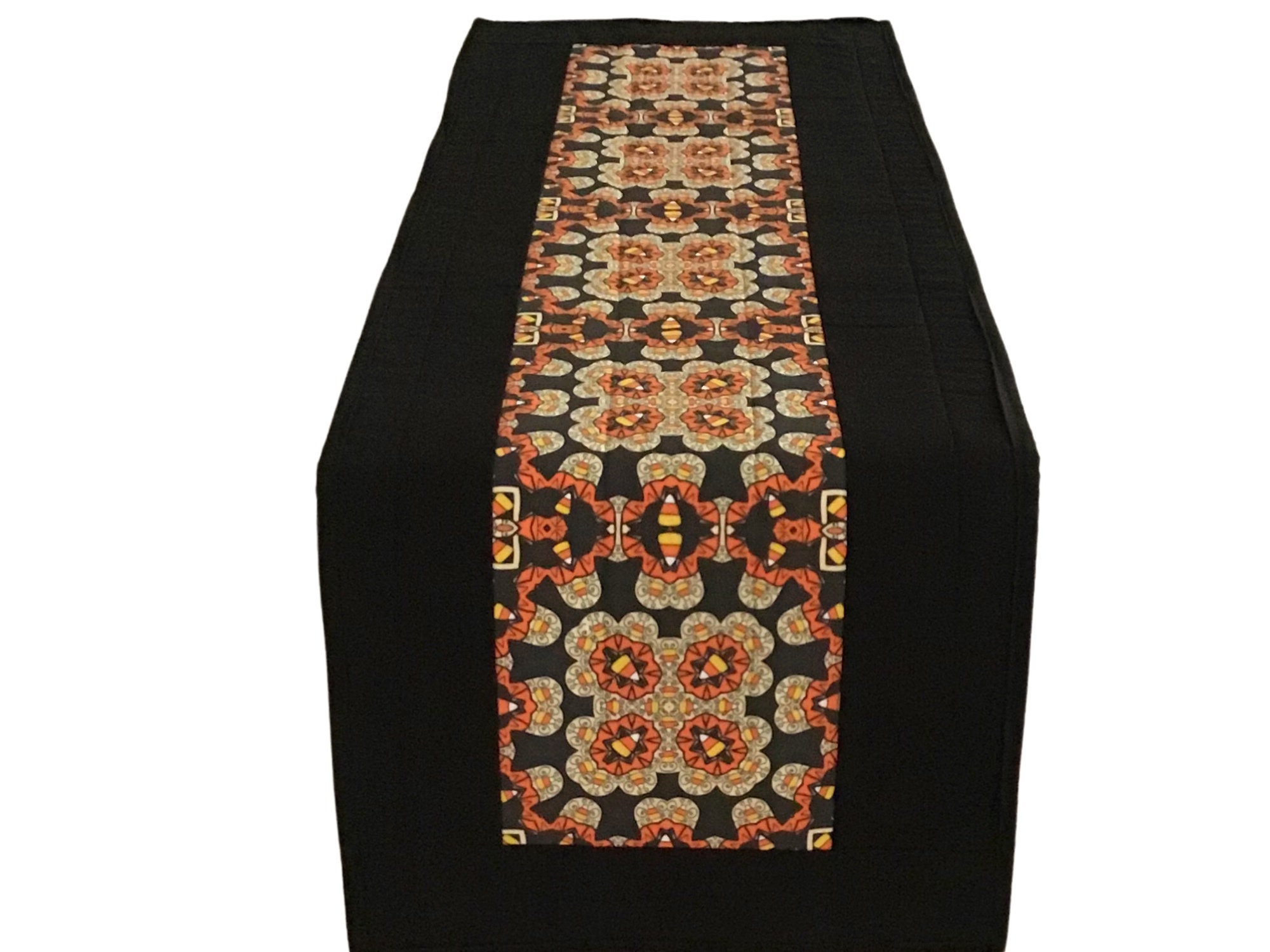Halloween Candy Corn Table Runner / Modern Quilt Pattern / KIT With ...