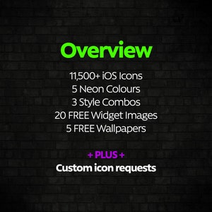 11,500 NEON MegaPack iOS Icons image 5