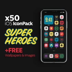 50 Superheroes iOS Icons