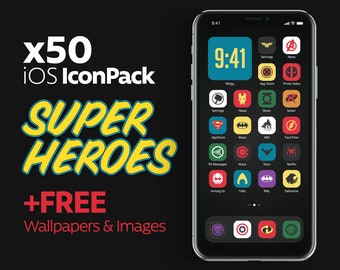 50 Superheroes iOS Icons
