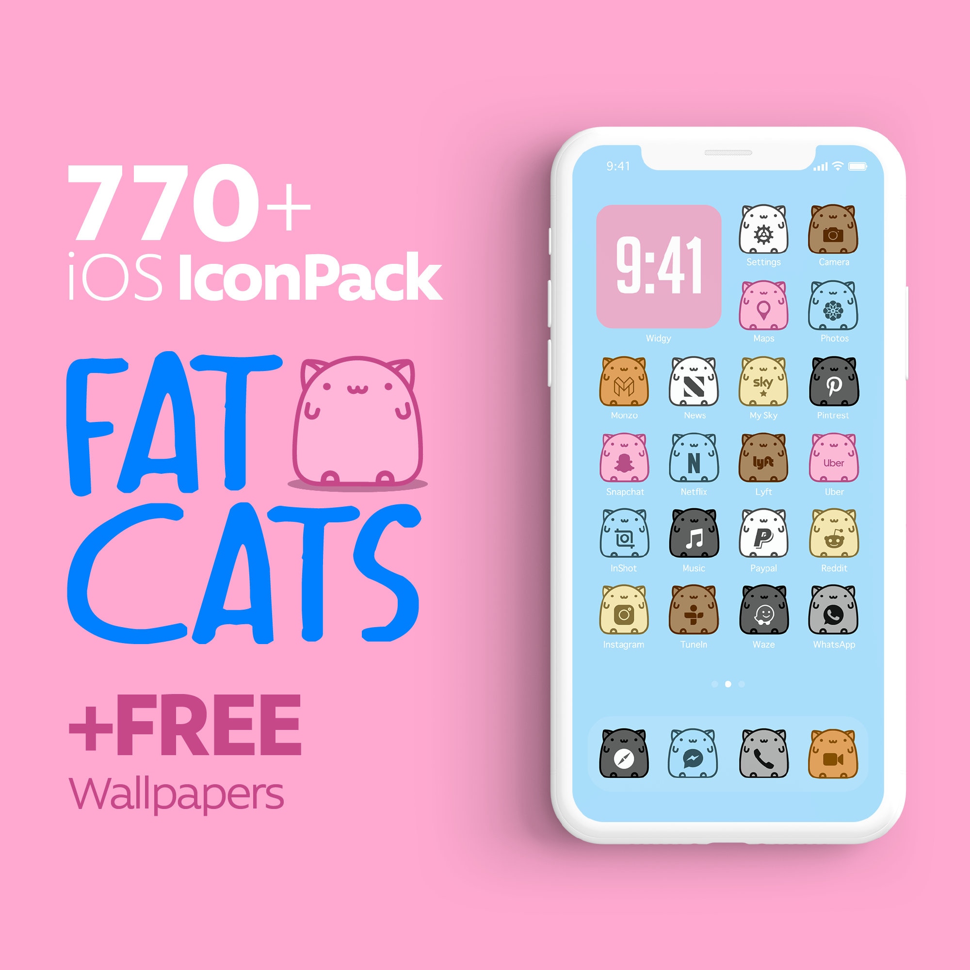 770 Fat Cats Ios Icons