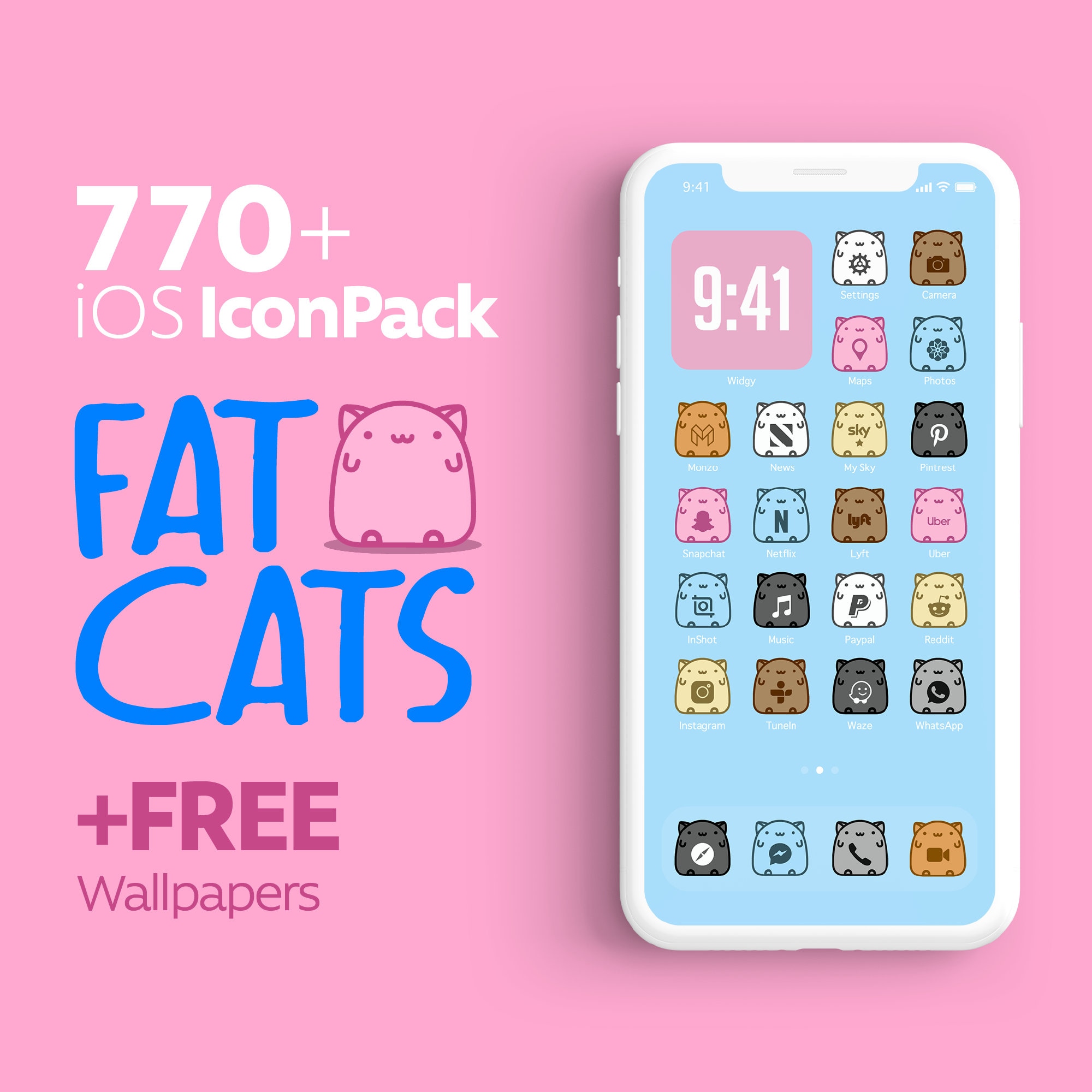 770 Fat Cats Ios Icons 