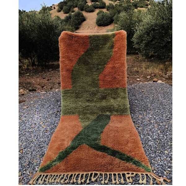 Green Moroccan Rug Etsy