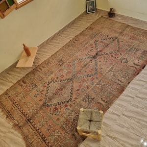 6x11 feet , Artistic Moroccan rug , Moroccan BeniMguiled Rug, Tribal rug,Authentic Handmade Vintage Rug, Tapis Marocain, oriental rug