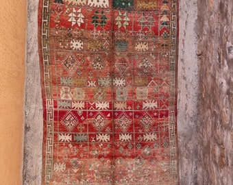 5.4 x 8.3 stuning rug , Beni Ourain vintage , boujad rug, Moroccan Decorative Vintage, MORROCAN RUG , Oversized Moroccan Rugs