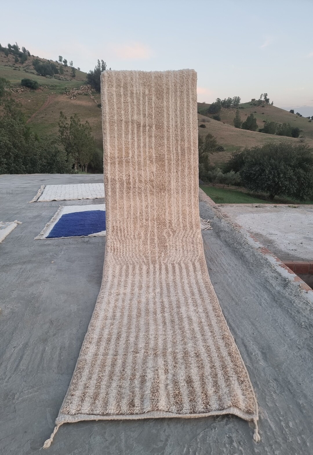 Custom Runner Rug , Beige Runner Rug , Made to Order Runner Rug , Moroccan Runner Rug Beige and