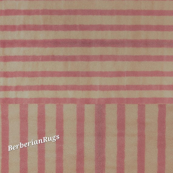 モロッコストライプピンクラグ エクスクルーシブ Geebungalow モロッコラグ ストライプ 幾何学
