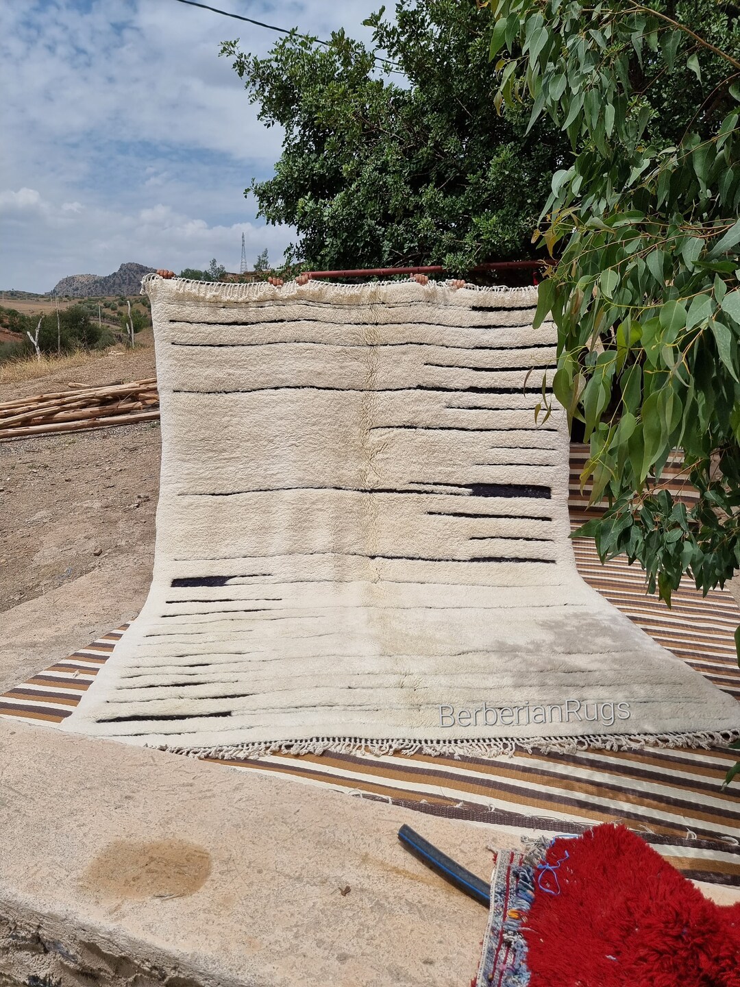 Moroccan Rug White, White Morocco Rug, Berber Rug White, 8x10 Morroco